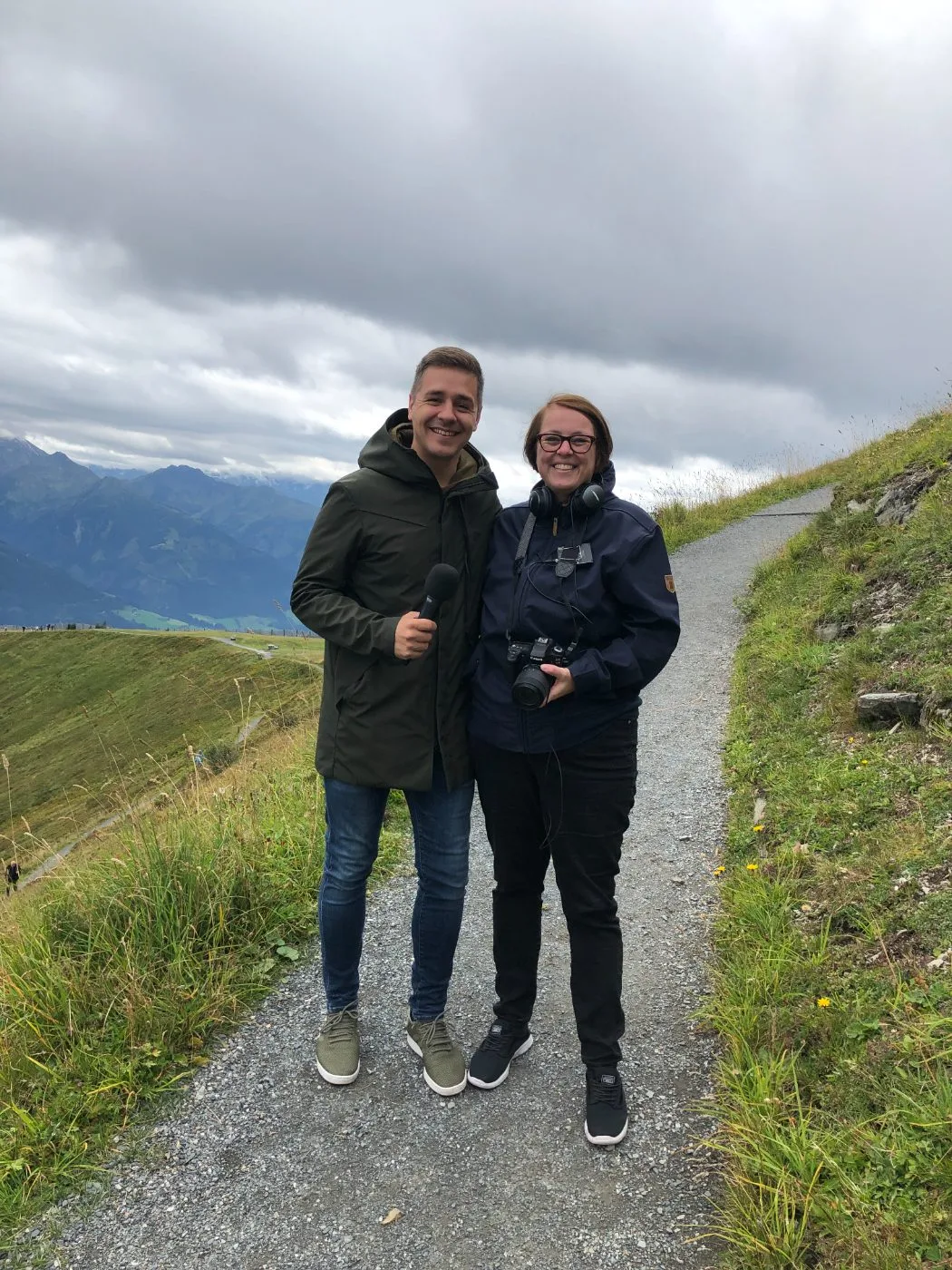 Cari und Mathias in den Bergen